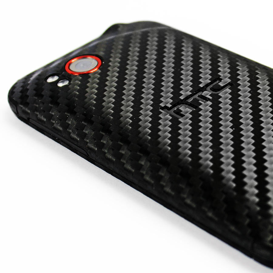 HTC Rezound Screen Protector + Black Carbon Fiber Skin Protector