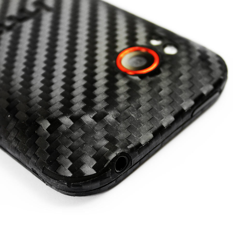 HTC Rezound Screen Protector + Black Carbon Fiber Skin Protector