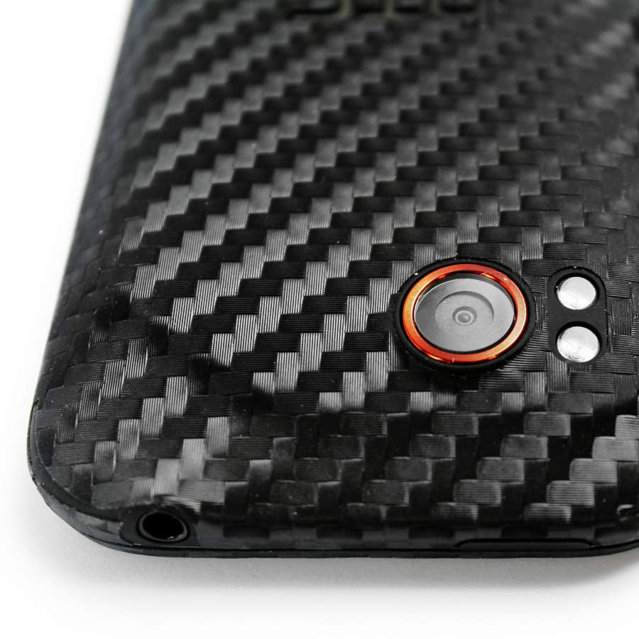 HTC Rezound Screen Protector + Black Carbon Fiber Skin Protector