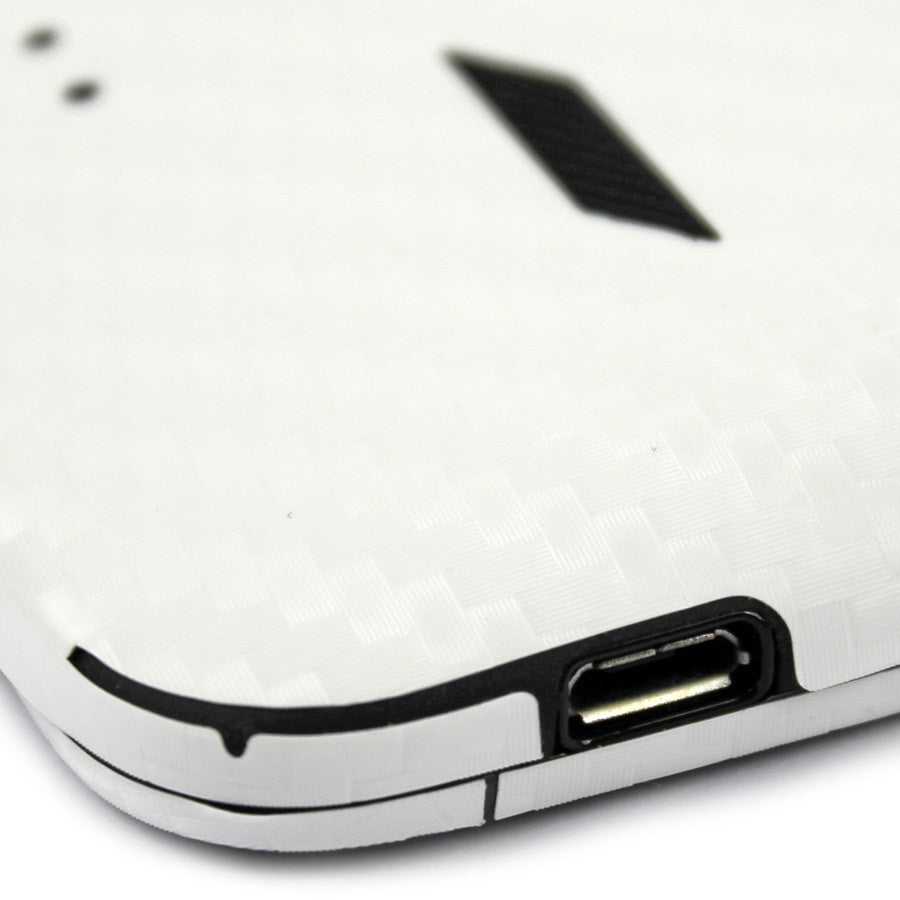 HTC Rezound Screen Protector + White Carbon Fiber Skin Protector