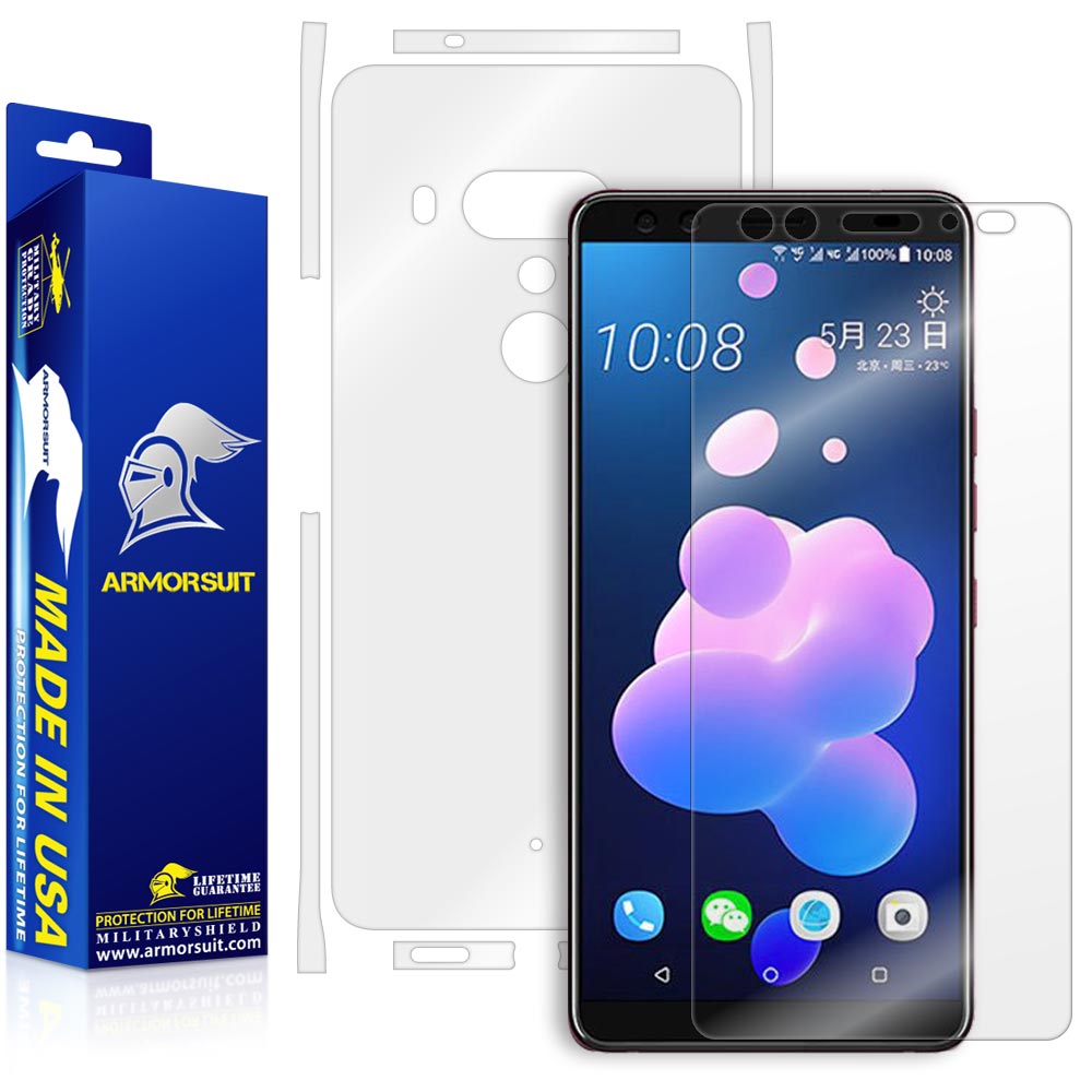 HTC U12 Plus Screen Protector + Full Body Skin Protector