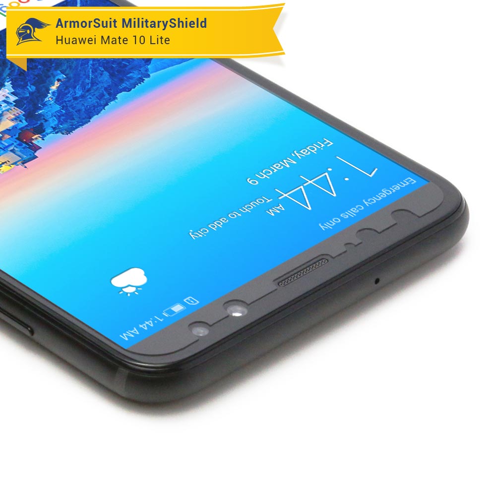 [2-Pack] Huawei Mate 10 Lite Matte Case Friendly Screen Protector