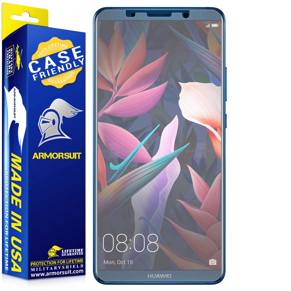 [2-Pack] Huawei Mate 10 Pro Matte Case Friendly Screen Protector