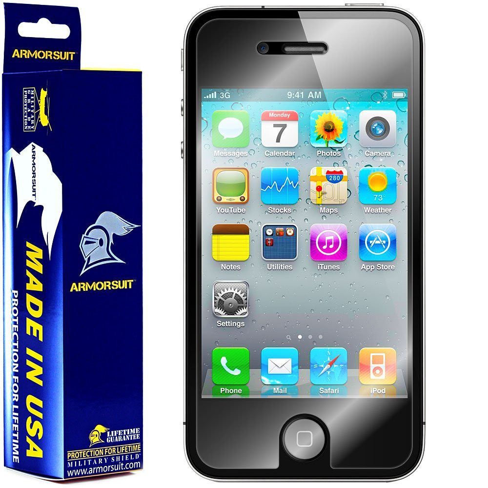 [2 Pack] Apple iPhone 4 Screen Protector (Case Friendly)