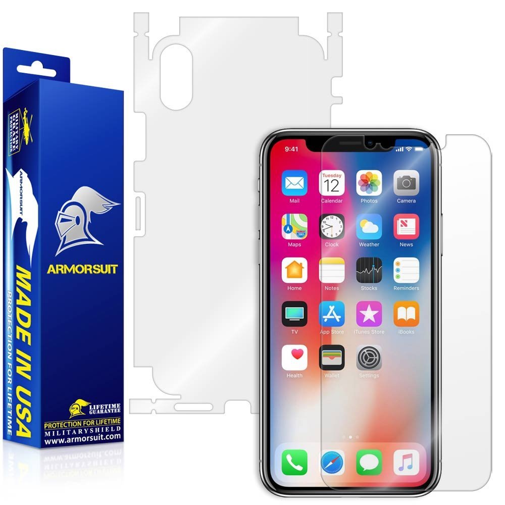 Apple iPhone X Screen Protector + Full Body Skin Protector