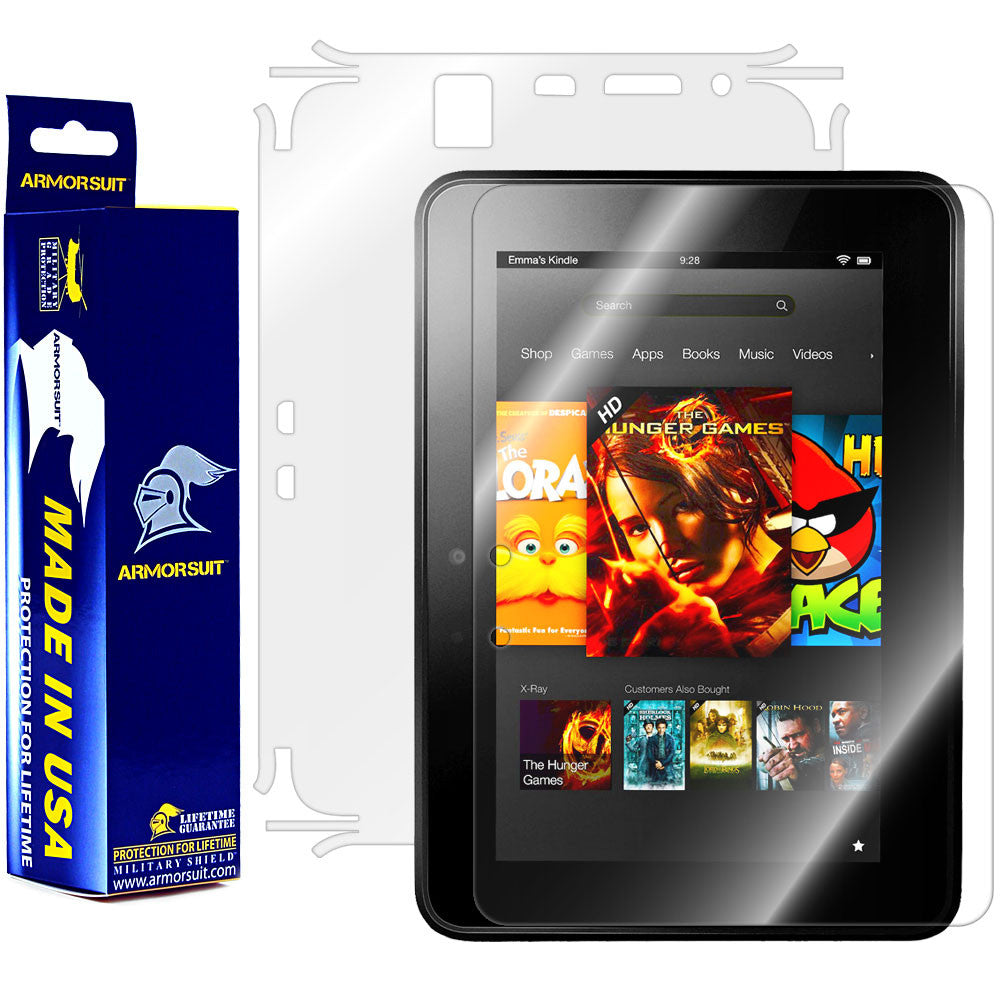 Amazon Kindle Fire HD 7 Inch (2012 First Generation) Full Body Skin Protector