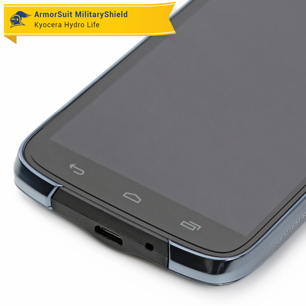 [2 Pack] Kyocera Hydro Life Screen Protector (Case-Friendly)