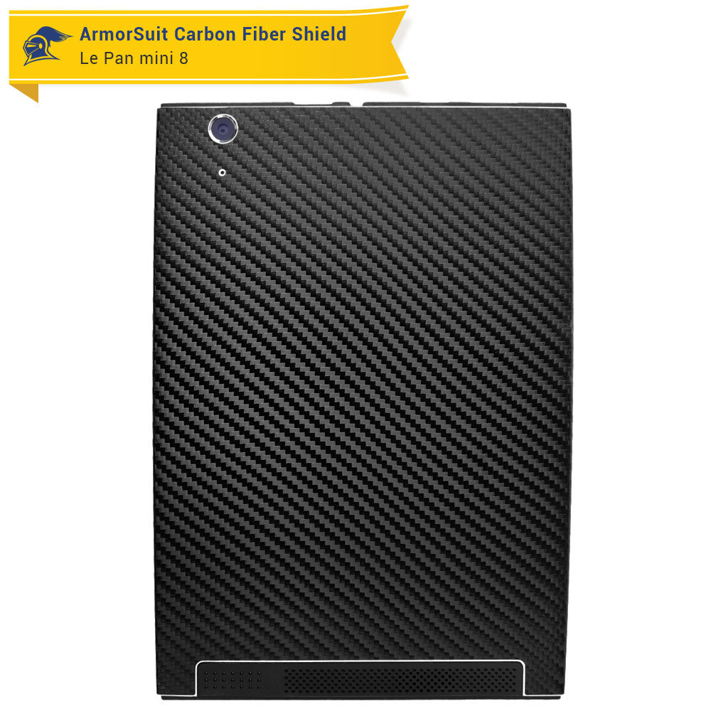 Le Pan Mini 8 Screen Protector + Black Carbon Fiber Skin