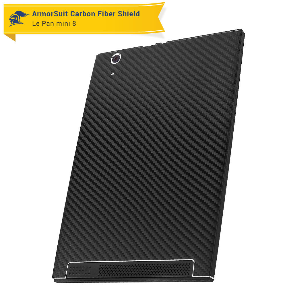 Le Pan Mini 8 Screen Protector + Black Carbon Fiber Skin