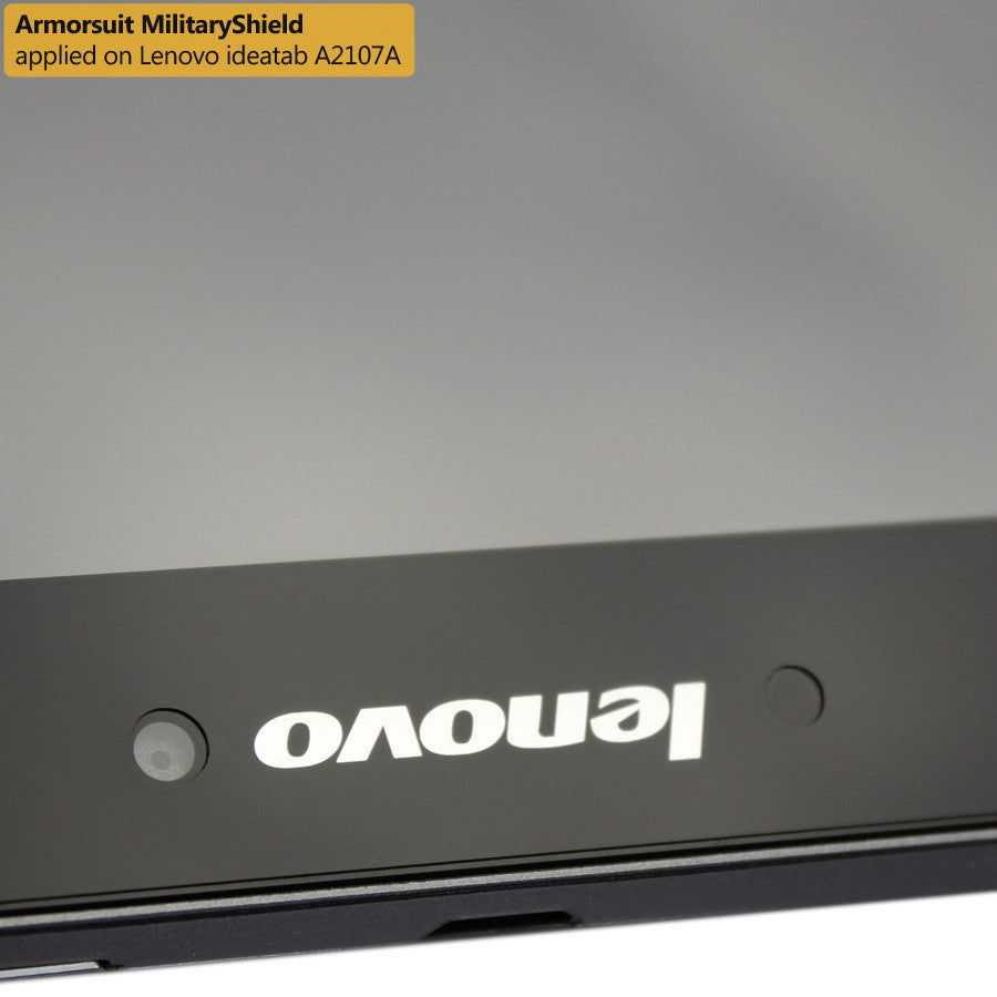 Lenovo A2107 Screen Protector + White Carbon Fiber Skin