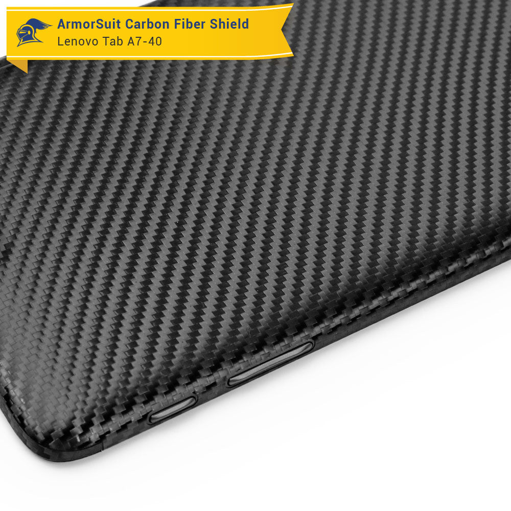 Lenovo Tab A7-40 Screen Protector + Black Carbon Fiber Film Protector