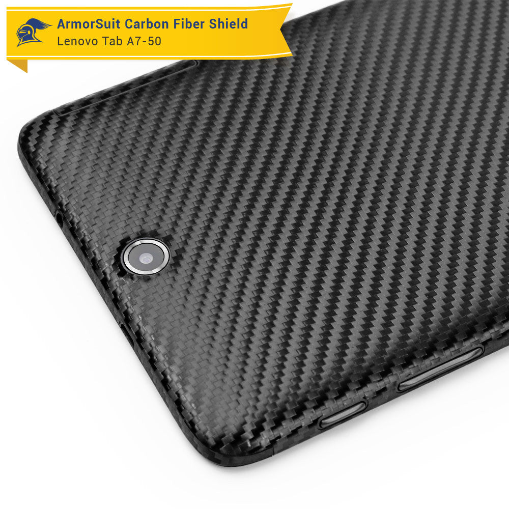 Lenovo Tab A7-50 Screen Protector + Black Carbon Fiber Film Protector