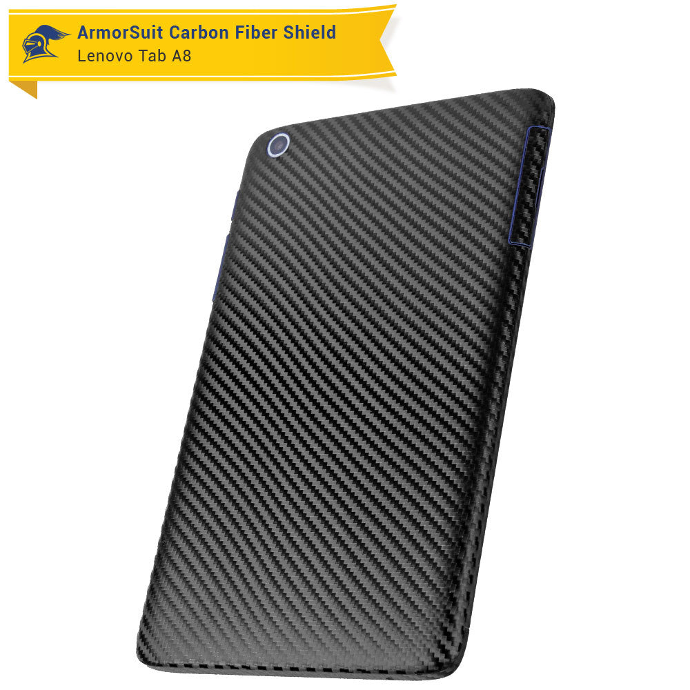 Lenovo Tab A8 Screen Protector + Black Carbon Fiber Film Protector