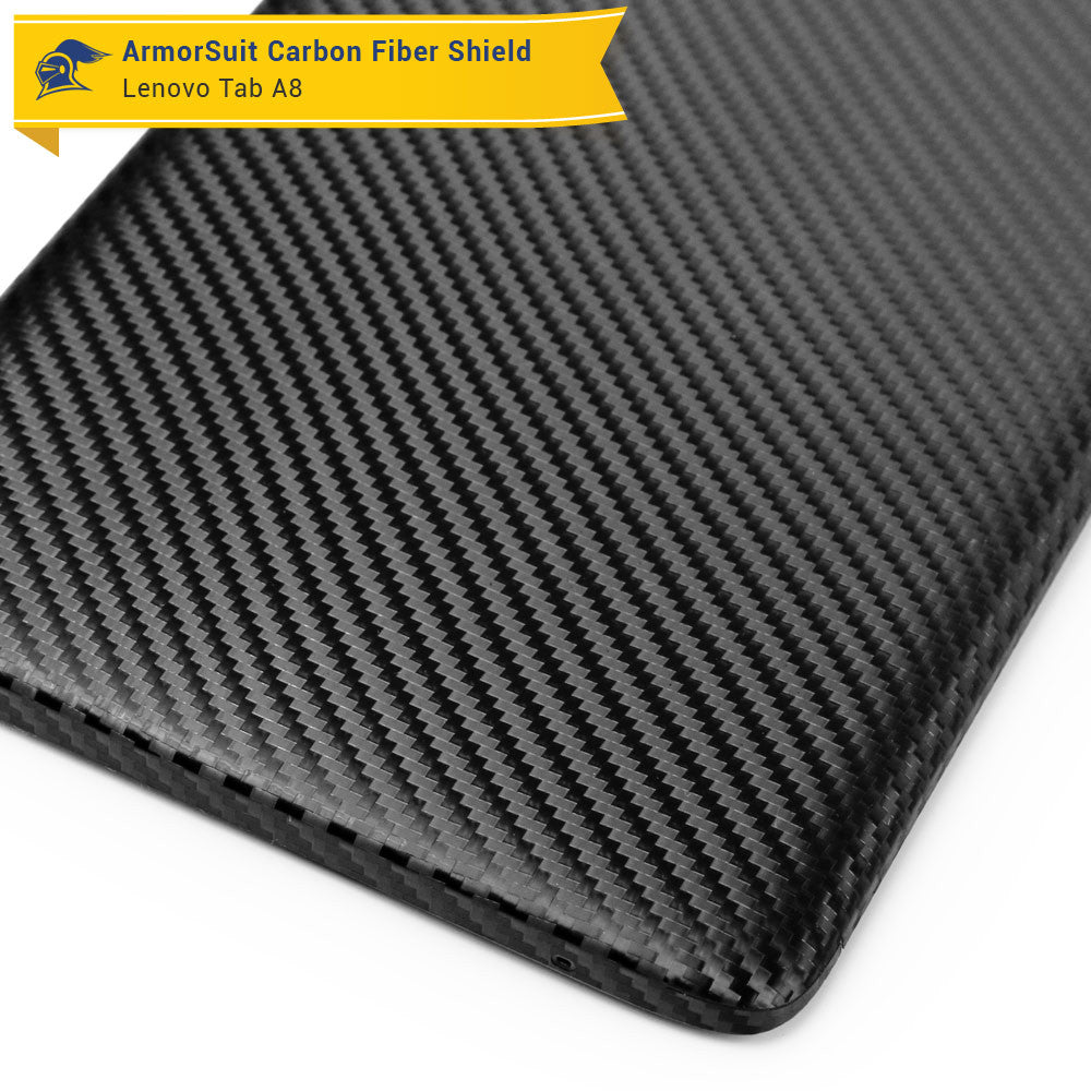 Lenovo Tab A8 Screen Protector + Black Carbon Fiber Film Protector