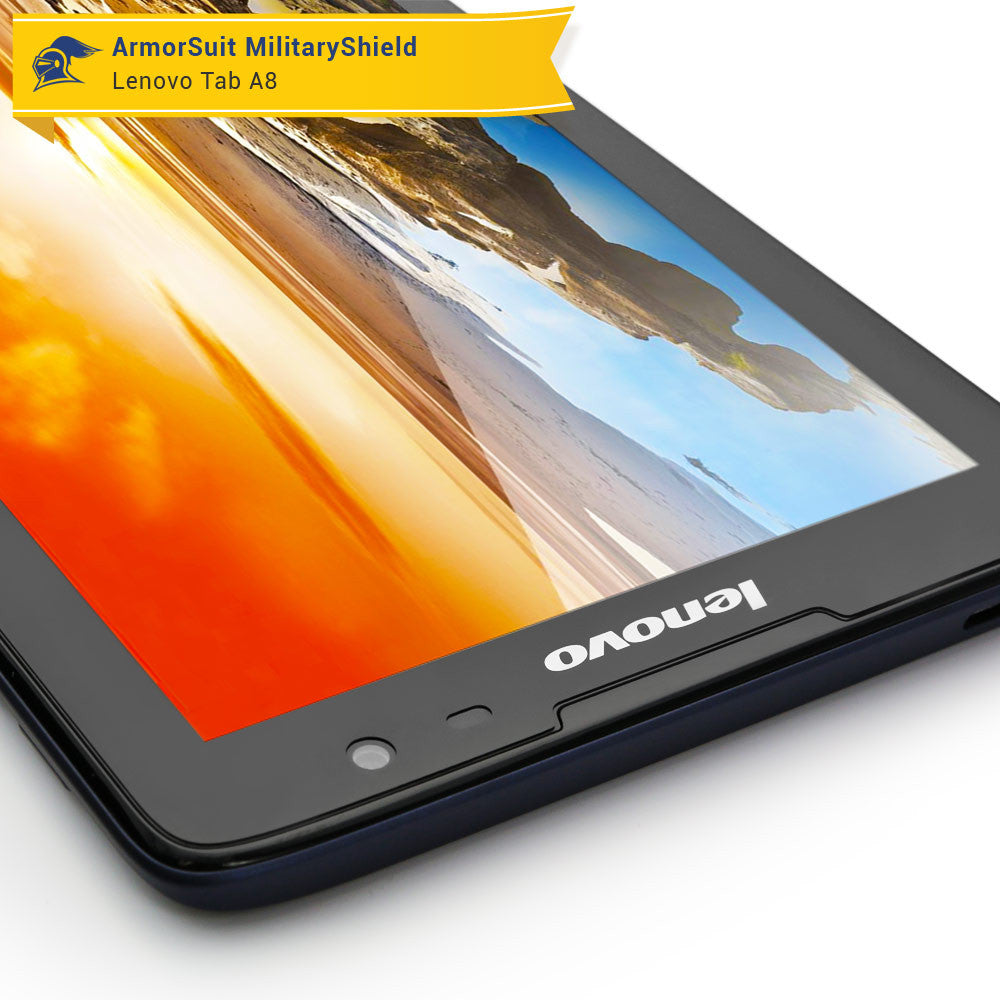 Lenovo Tab A8 Screen Protector + White Carbon Fiber Film Protector