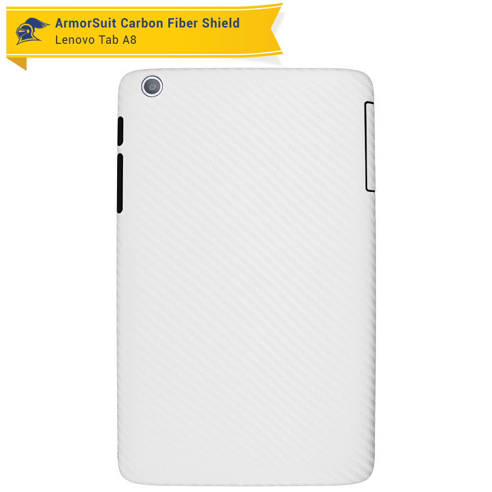 Lenovo Tab A8 Screen Protector + White Carbon Fiber Film Protector