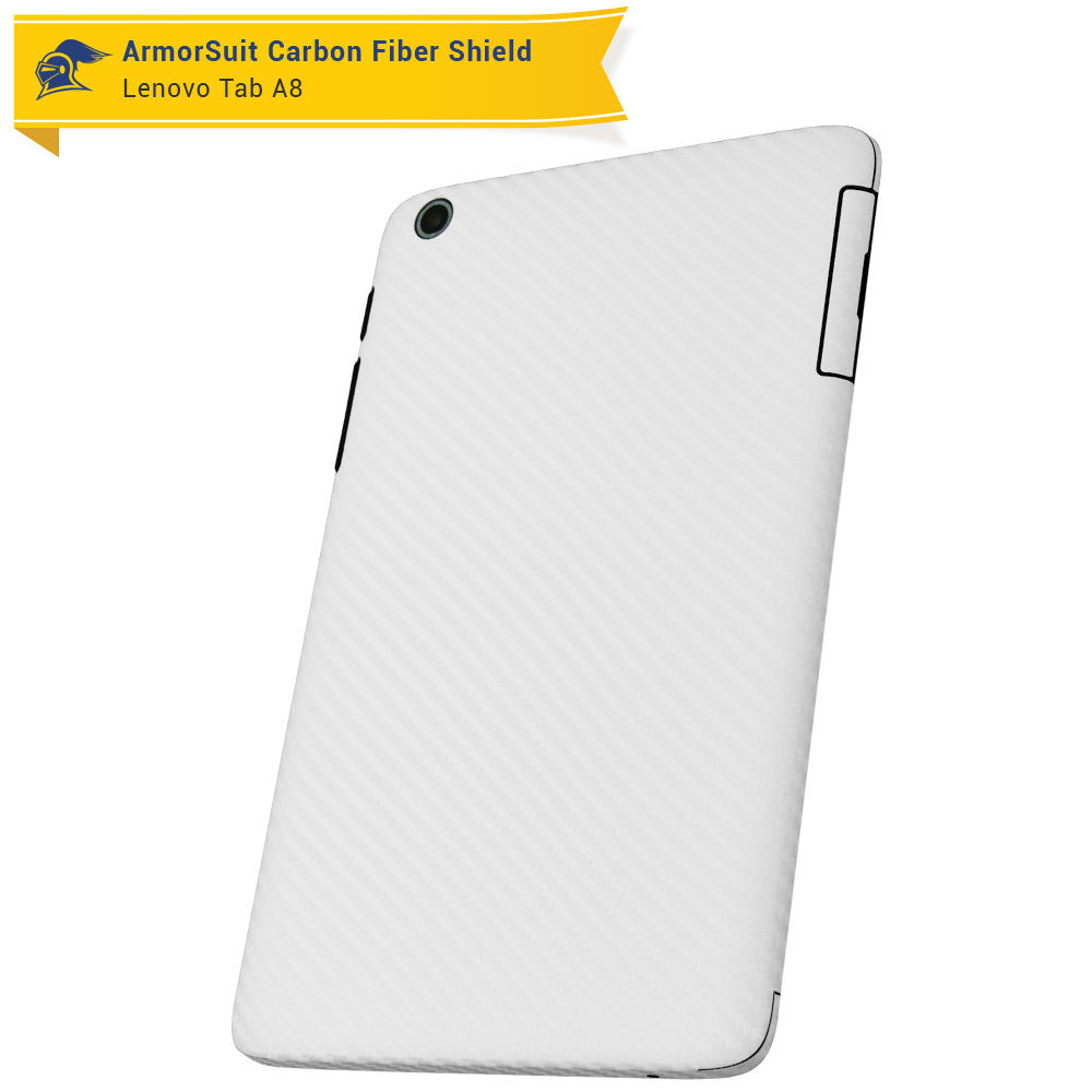 Lenovo Tab A8 Screen Protector + White Carbon Fiber Film Protector