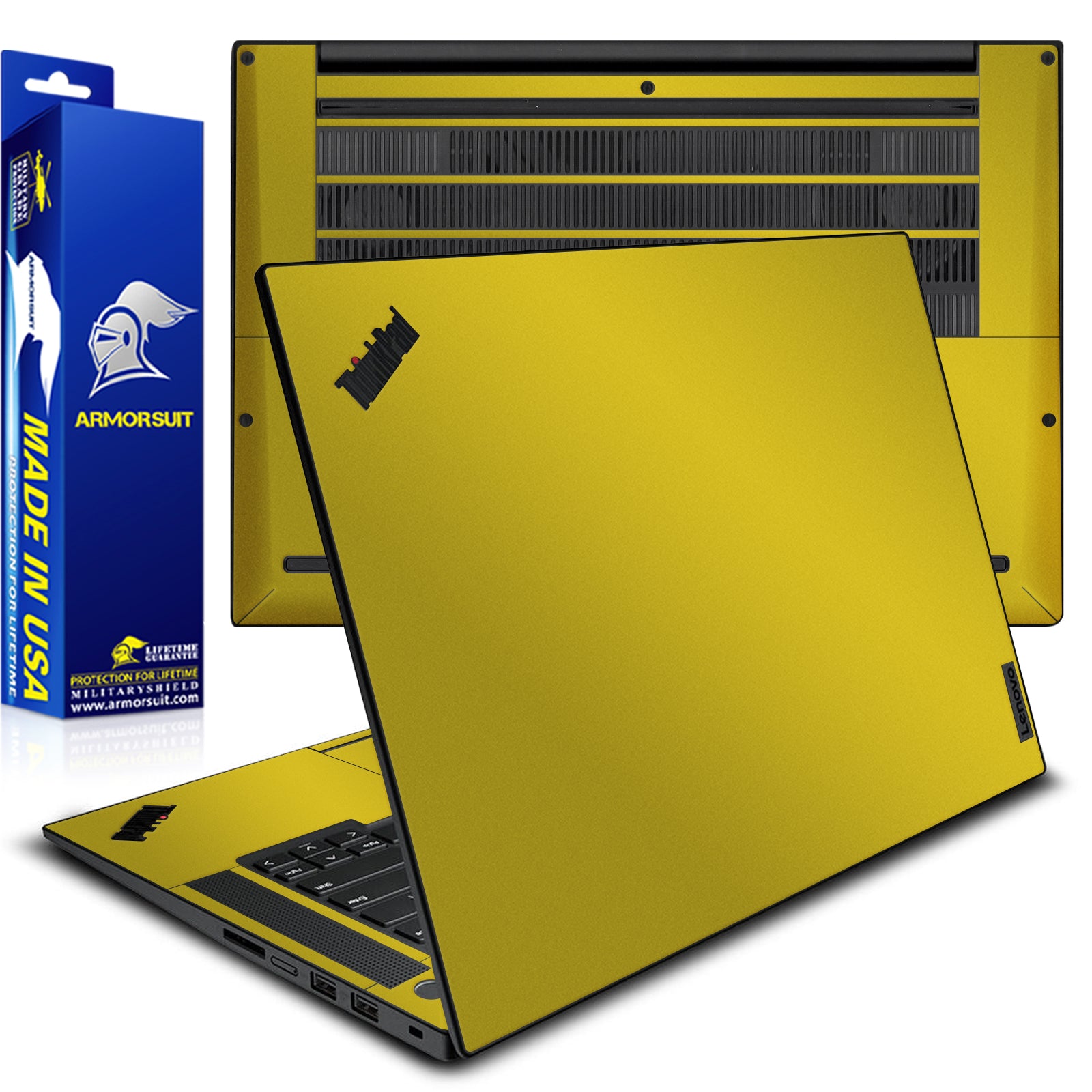 [2 Pack] Armorsuit MilitaryShield Vinyl Skin Wrap Film for Lenovo Thinkpad P1 G4 / G5 / G6 (16 Inch)