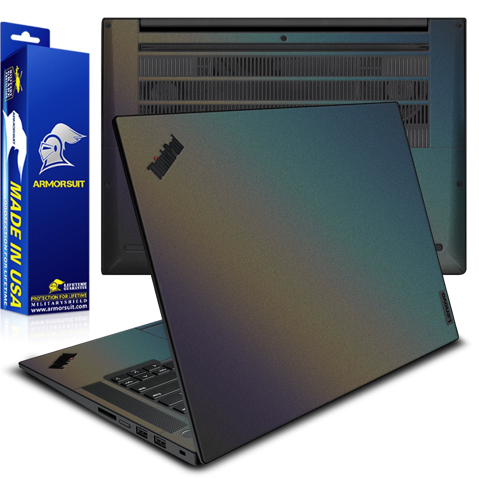 [2 Pack] Armorsuit MilitaryShield Vinyl Skin Wrap Film for Lenovo Thinkpad P1 G4 / G5 / G6 (16 Inch)