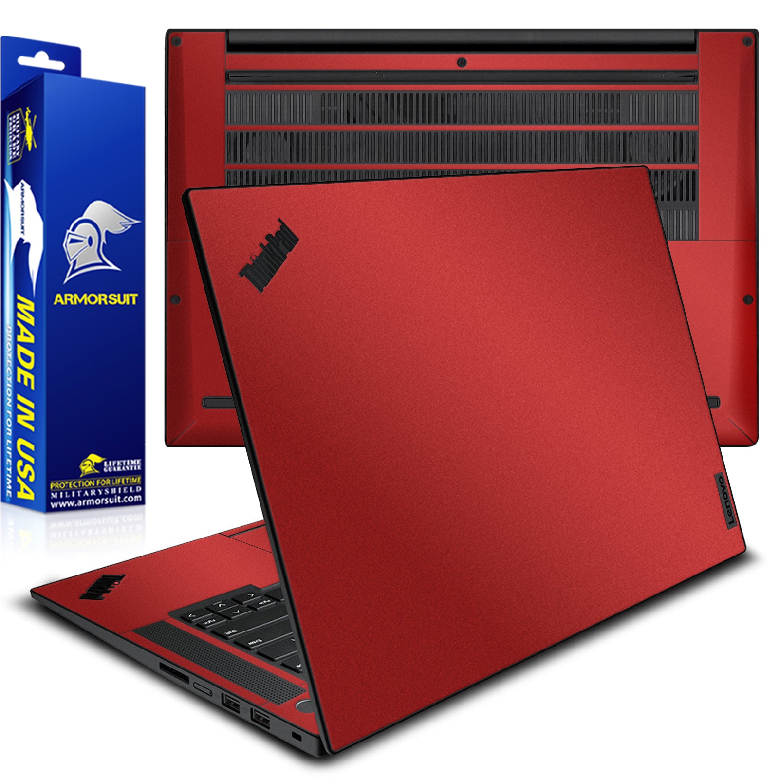 [2 Pack] Armorsuit MilitaryShield Vinyl Skin Wrap Film for Lenovo Thinkpad P1 G4 / G5 / G6 (16 Inch)