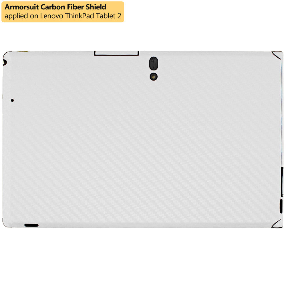 Lenovo Thinkpad 2 Screen Protector + White Carbon Fiber Film Protector