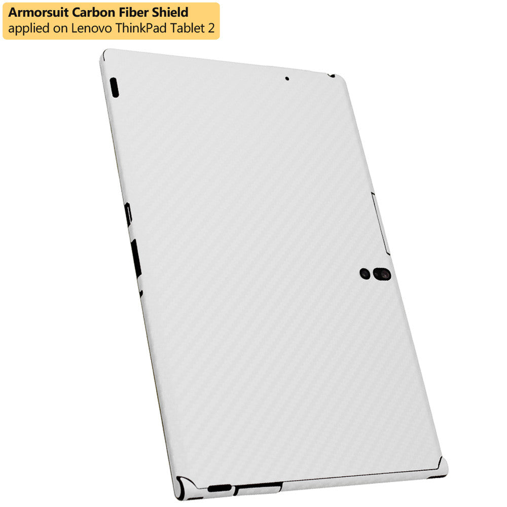 Lenovo Thinkpad 2 Screen Protector + White Carbon Fiber Film Protector