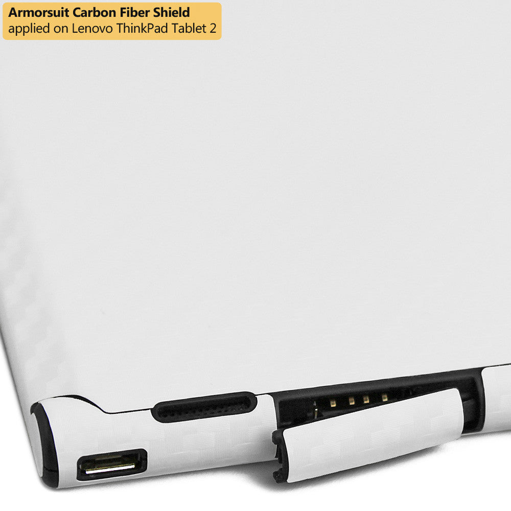 Lenovo Thinkpad 2 Screen Protector + White Carbon Fiber Film Protector