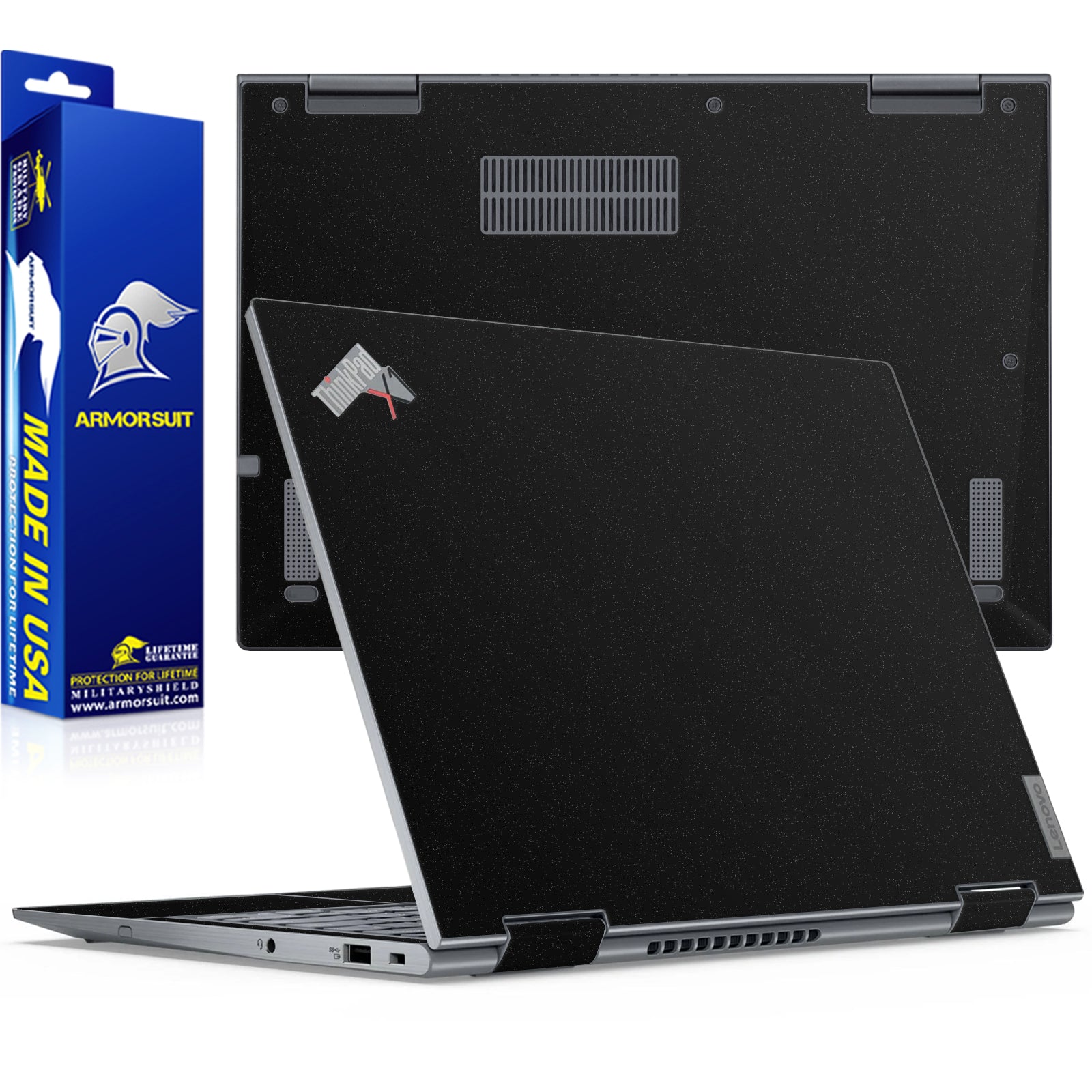 2 Pack] Armorsuit MilitaryShield Vinyl Skin Wrap Film for Lenovo Thin
