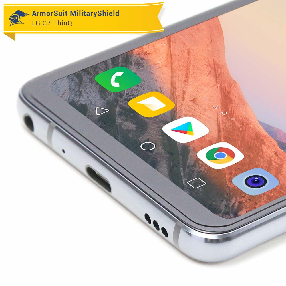 [2 Pack] LG G7 ThinQ Case-Friendly Screen Protector