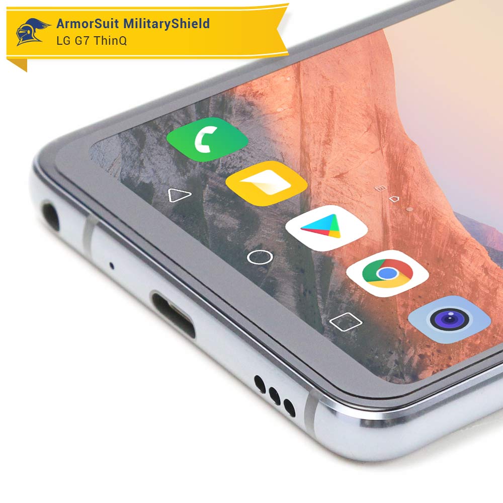 [2 Pack] LG G7 ThinQ Matte Case Friendly Screen Protector