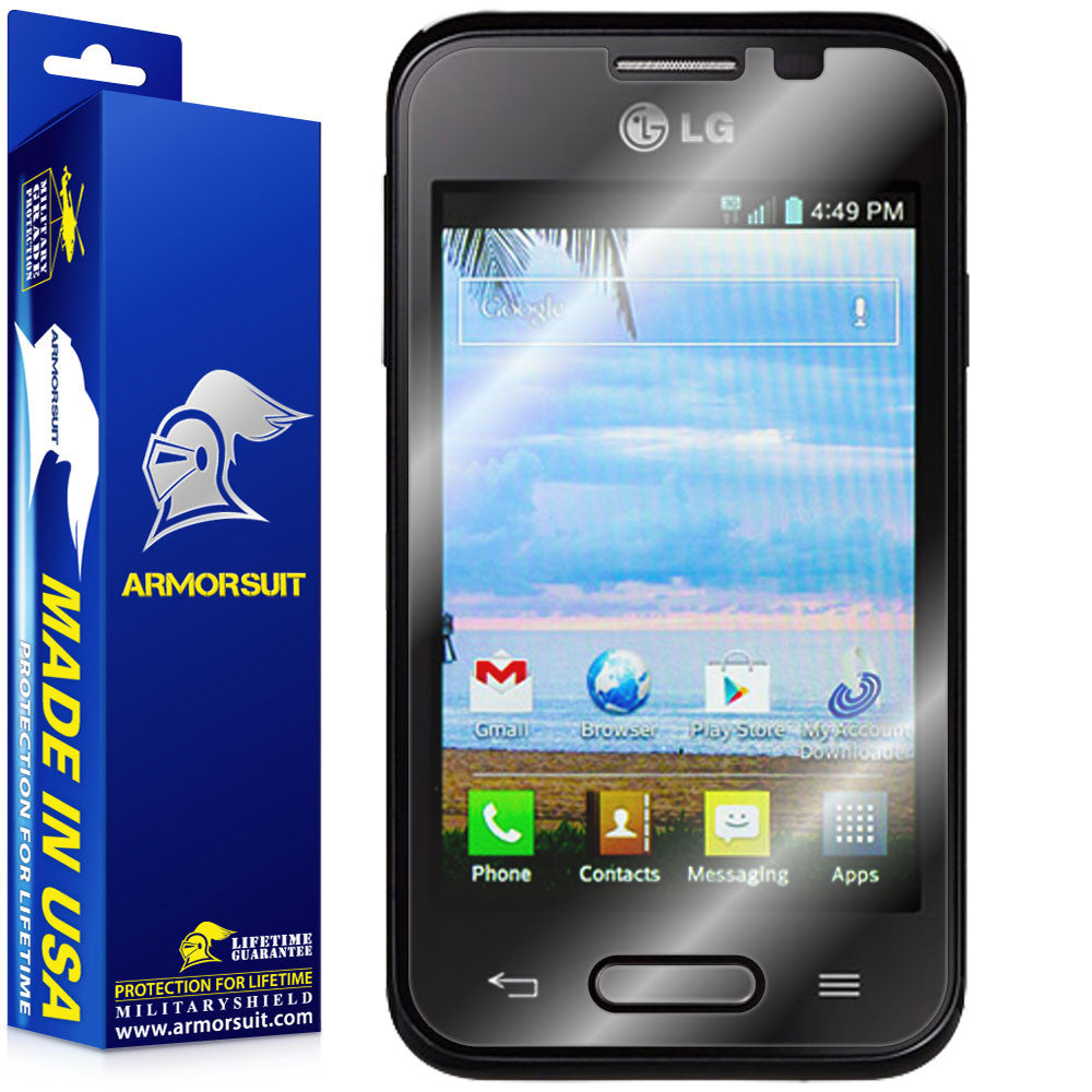 [2 Pack] LG Optimus Fuel L34C Screen Protector (Case-Friendly)