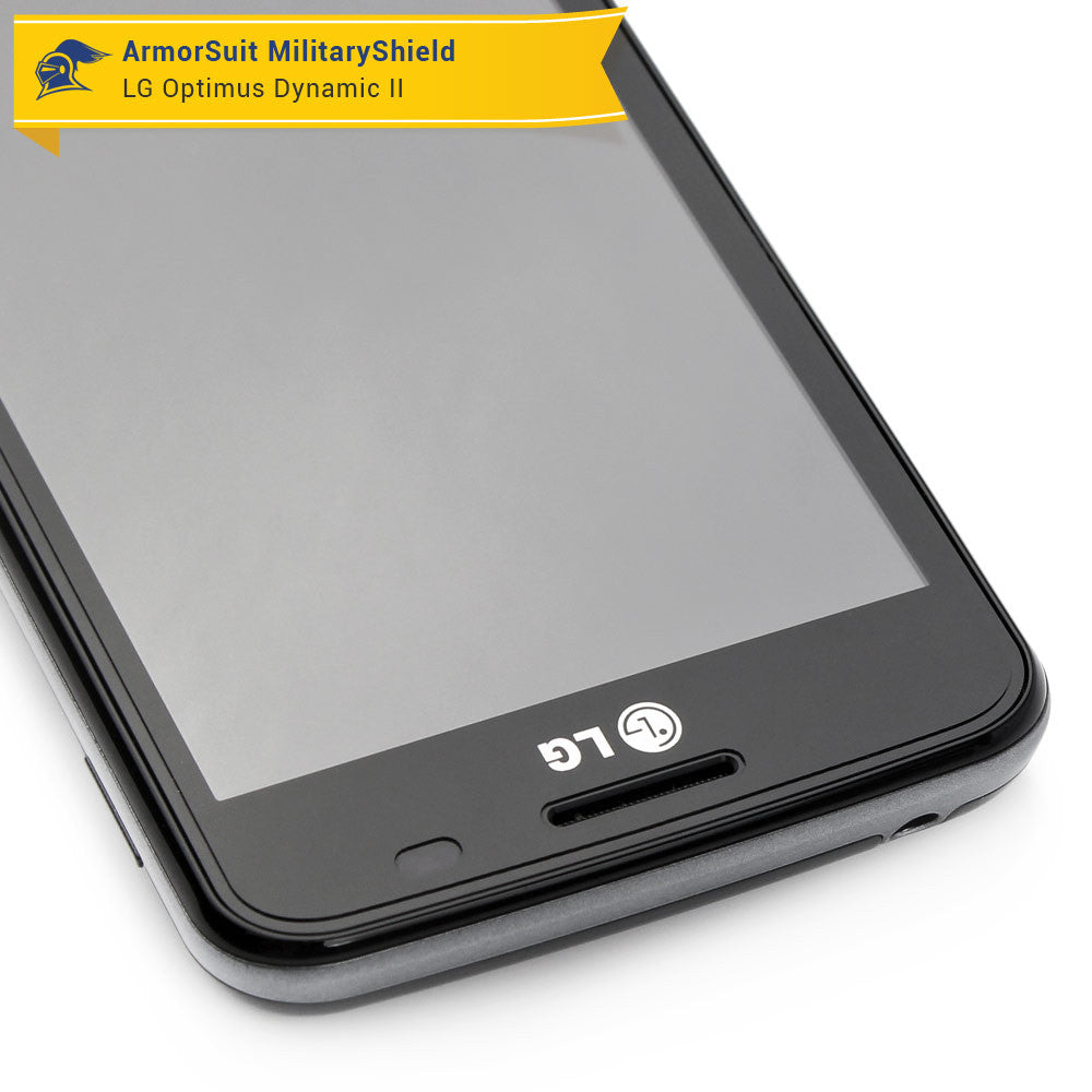 [2 Pack] LG Optimus Dynamic II Screen Protector (Case-Friendly)