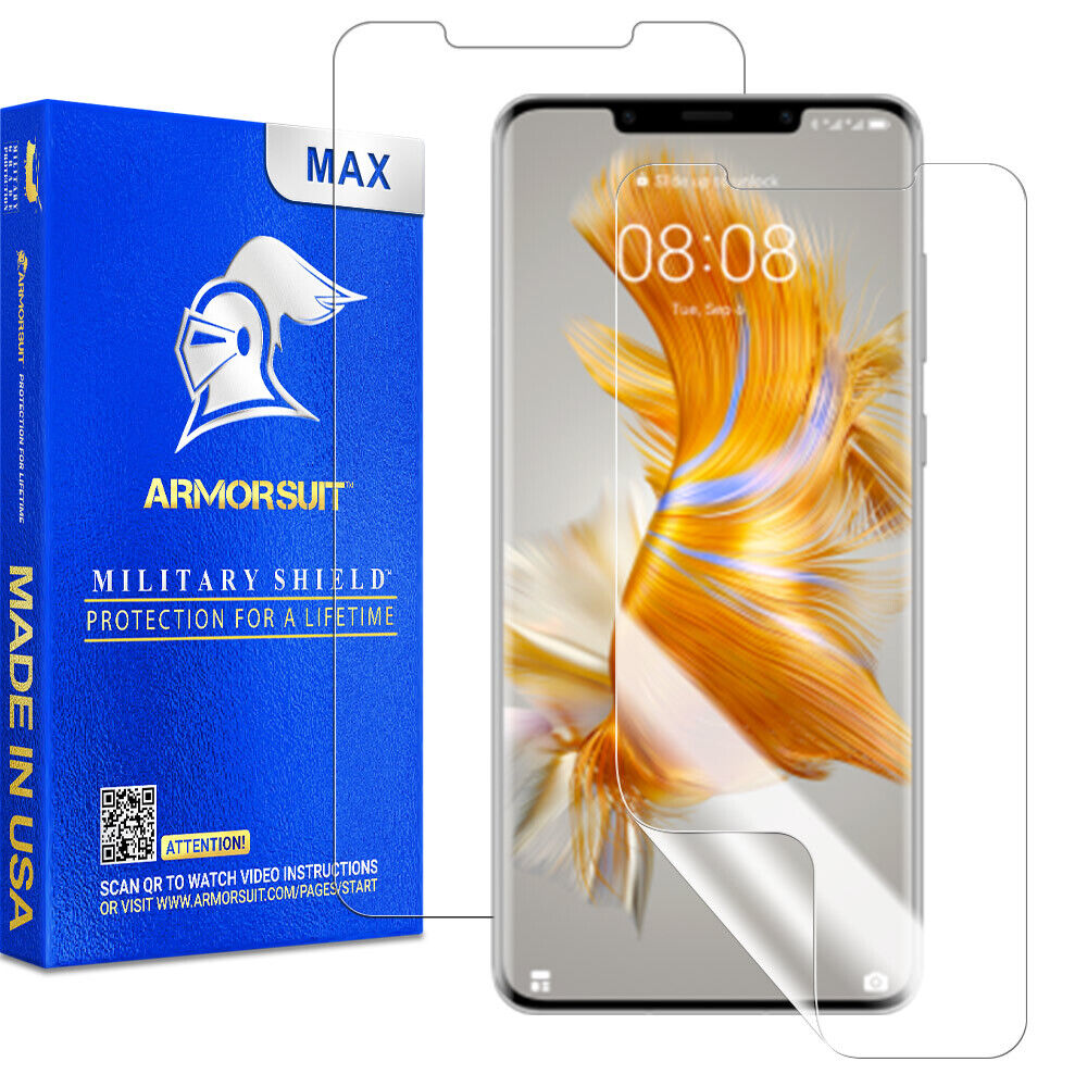 [2 Pack] ArmorSuit MilitaryShield Huawei Mate 50 Pro (2022) Max Coverage Screen Protector
