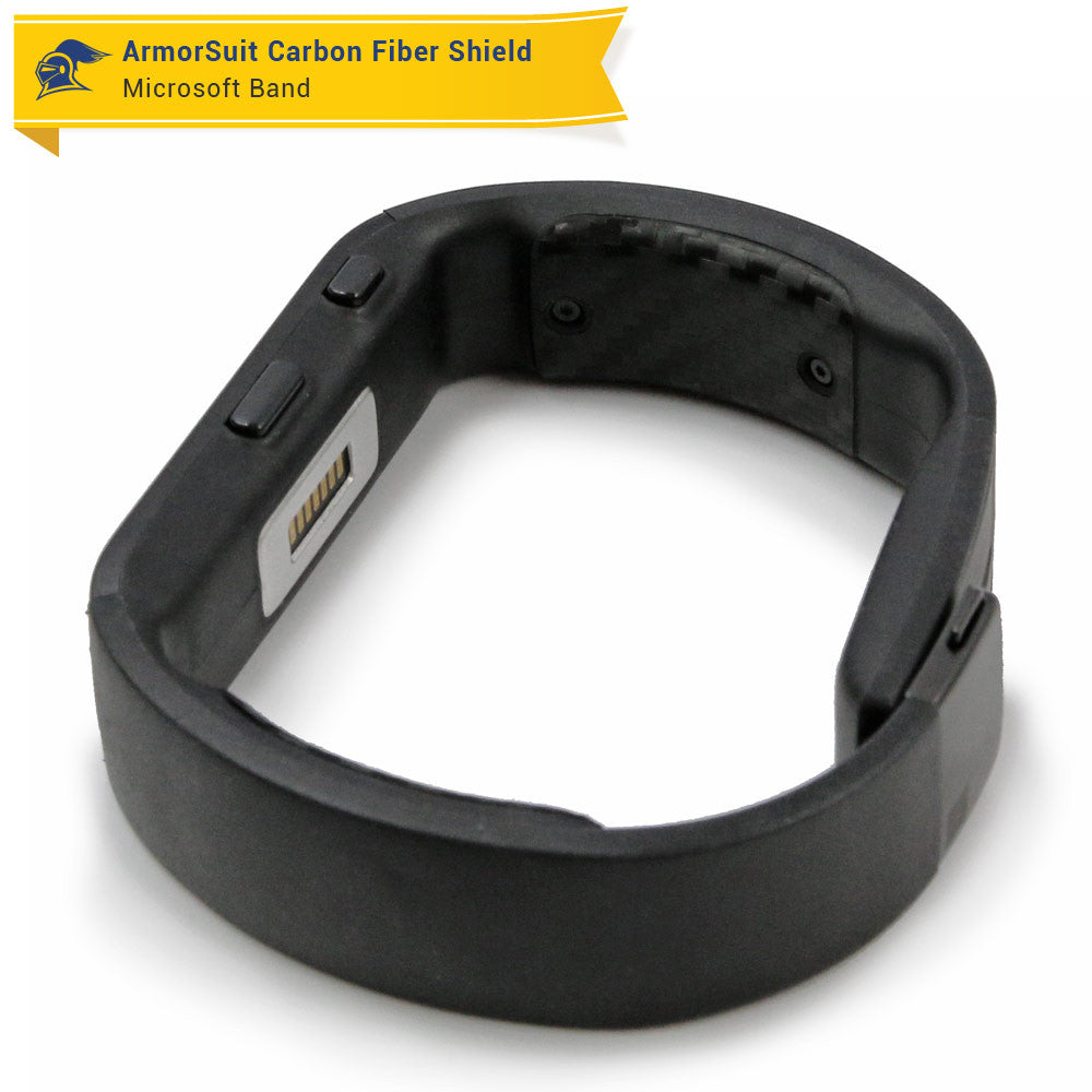 Microsoft Band Small (4M5-00001) Battery Covers ONLY Black Carbon Fiber Skin