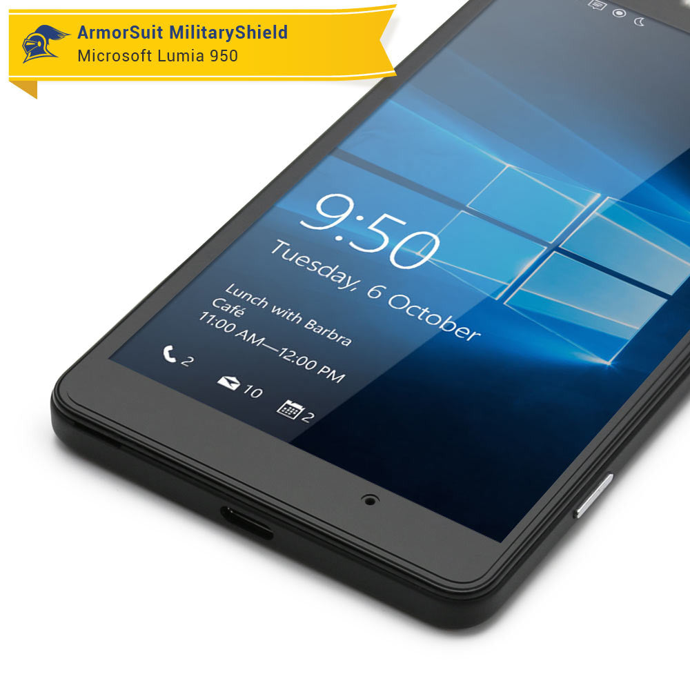 [2 Pack] Microsoft Lumia 950 Screen Protector (Case Friendly)