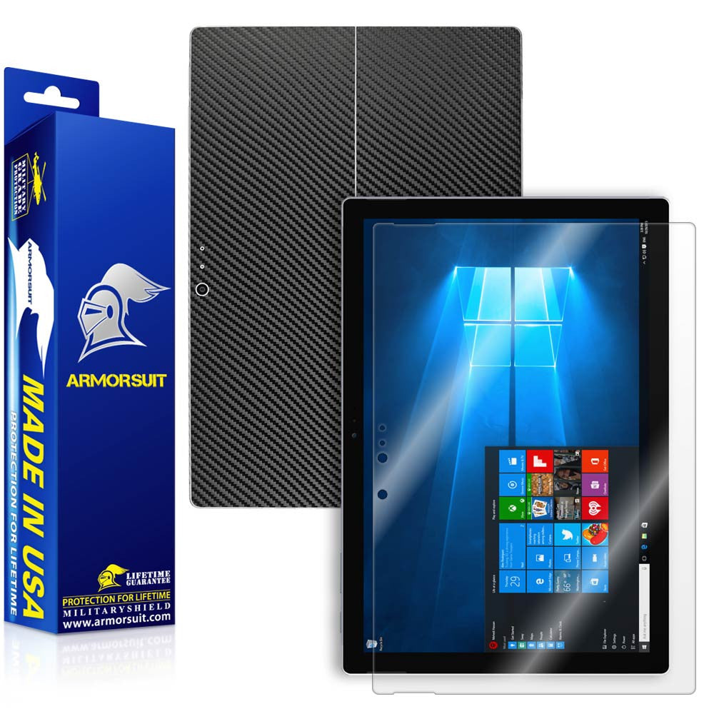 Microsoft Surface Pro 4 Screen Protector + Vinyl Skin Wrap Film