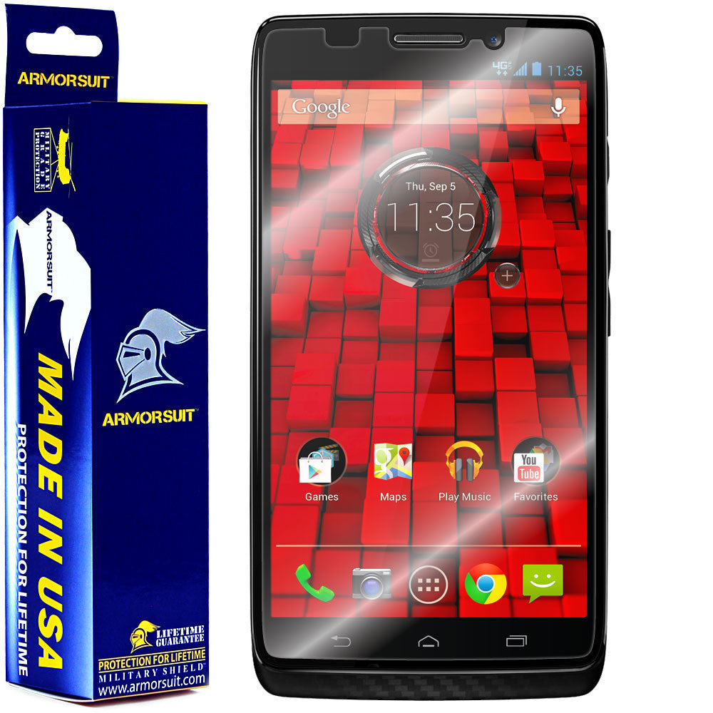 [2 Pack] Motorola Droid Maxx Screen Protector (Case Friendly)