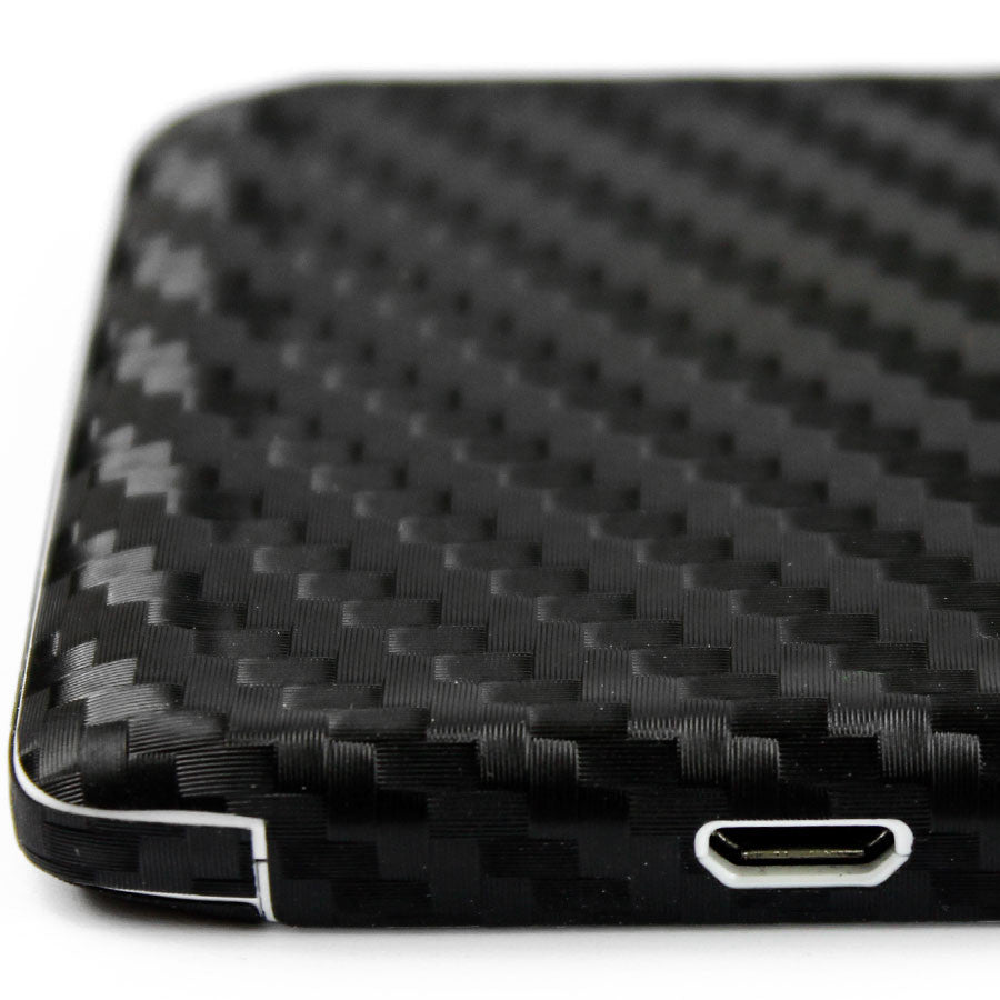 Motorola Luge / Motorola Droid RAZR M Screen Protector + Black Carbon Fiber Skin Protector