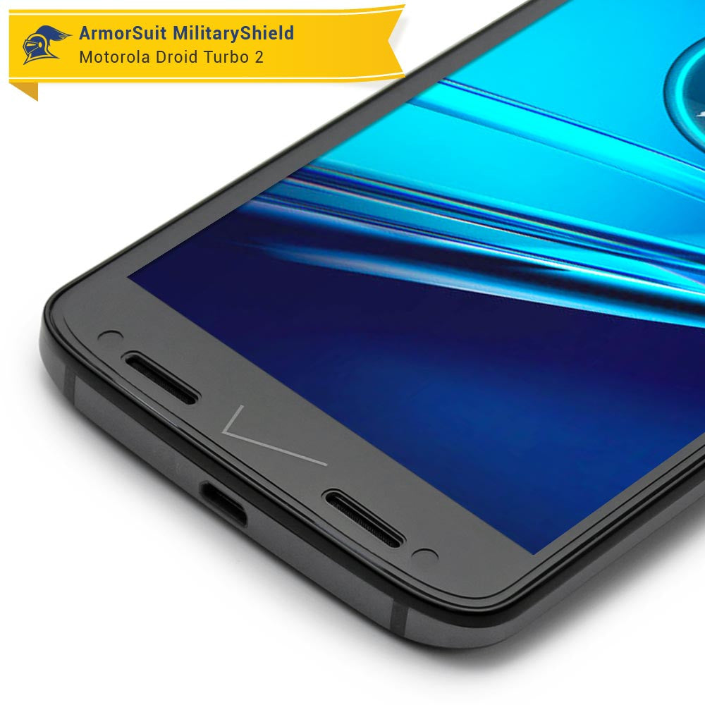 [2 Pack] Motorola Droid Turbo 2 Screen Protector (Case-Friendly)
