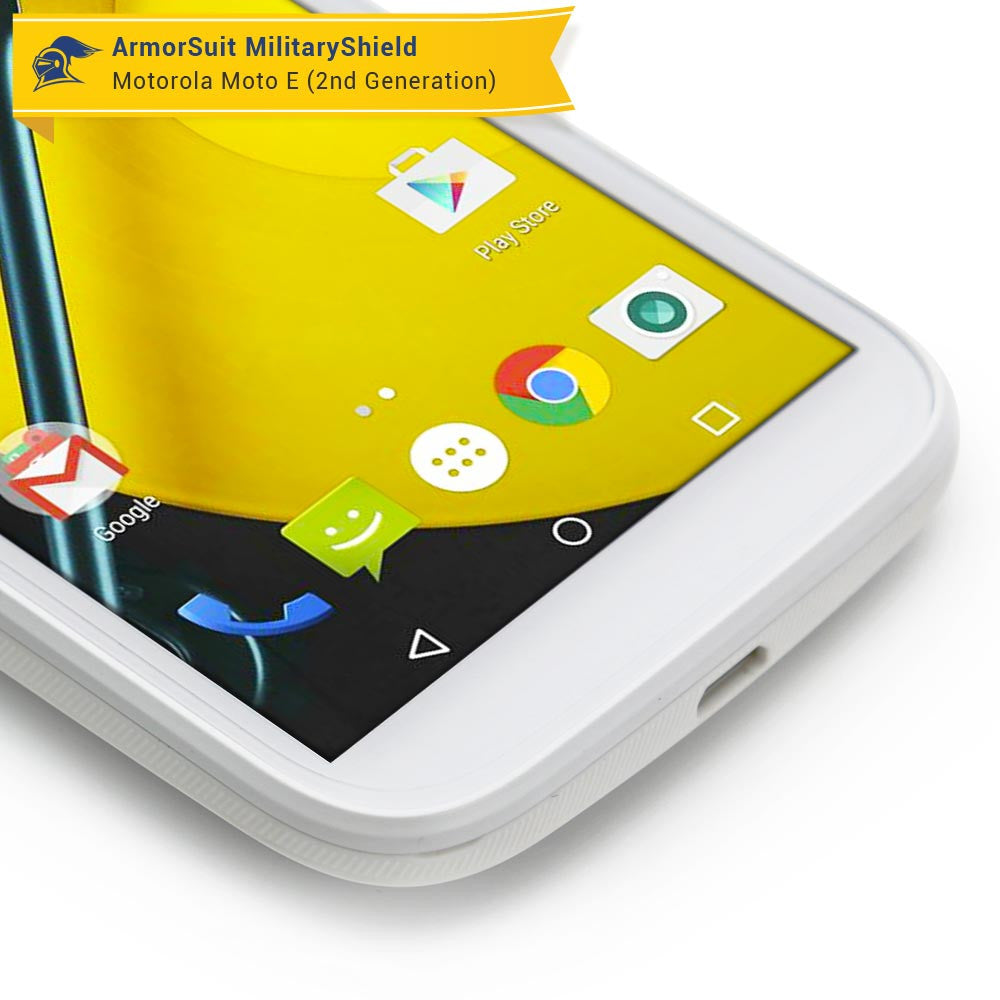 [2 Pack] Motorola Moto E (2nd Gen, 2015) Screen Protector (Case-Friendly)