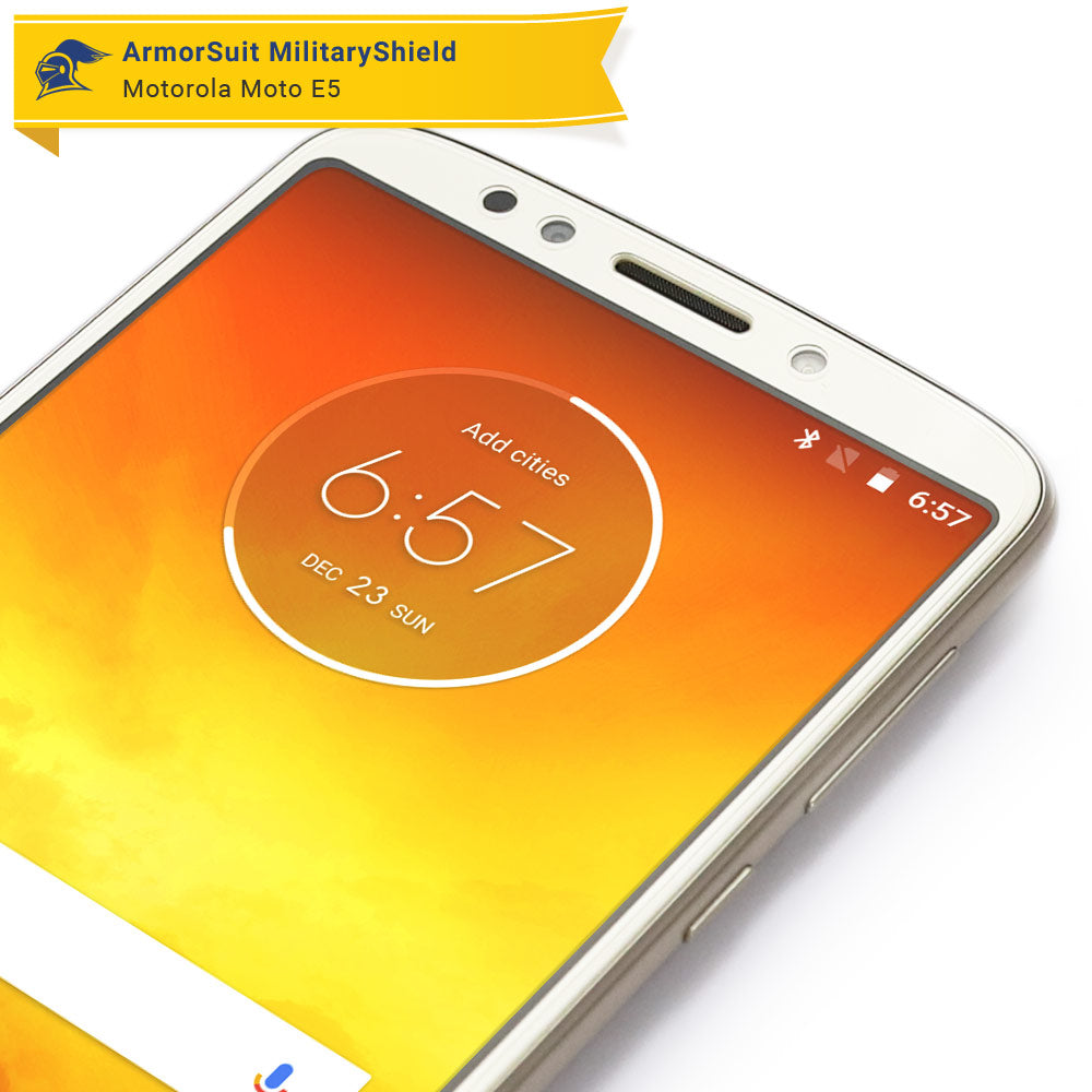 [2 Pack] Motorola Moto E5 Matte Case Friendly Screen Protector