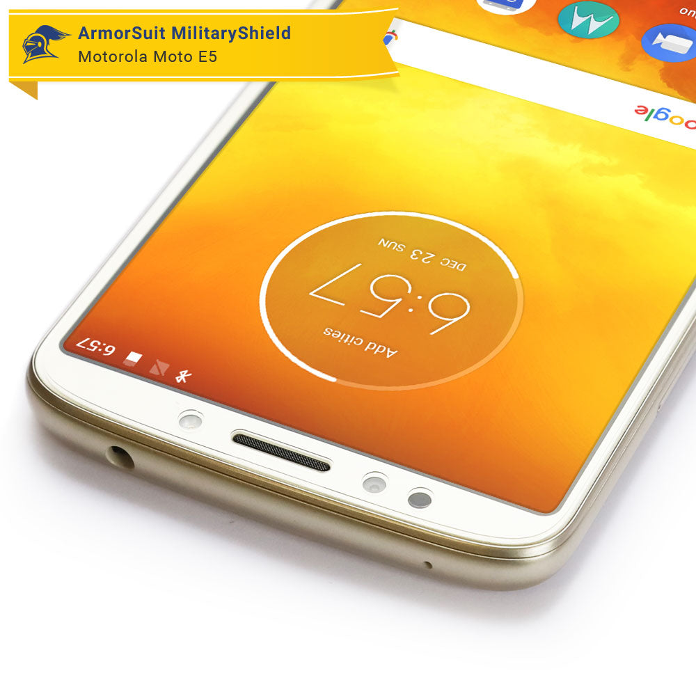 [2 Pack] Motorola Moto E5 Matte Case Friendly Screen Protector