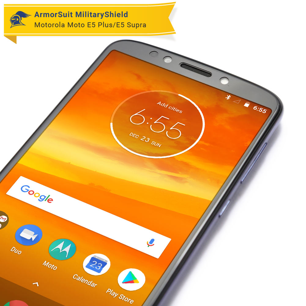 [2 Pack] Motorola Moto E5 Plus/E5 Supra Case Friendly Screen Protector