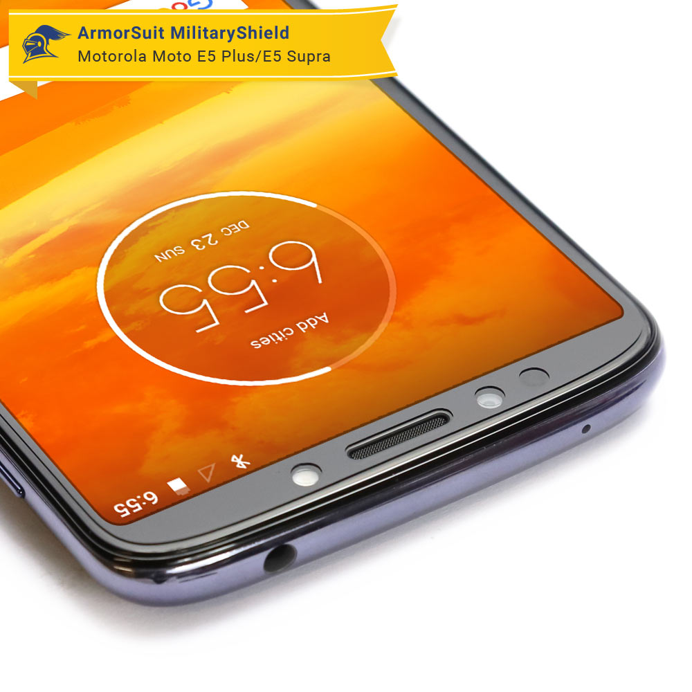 [2 Pack] Motorola Moto E5 Plus/E5 Supra Case Friendly Screen Protector