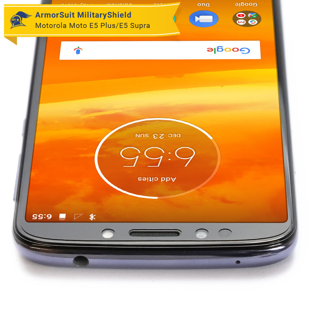 [2 Pack] Motorola Moto E5 Plus/E5 Supra Case Friendly Screen Protector