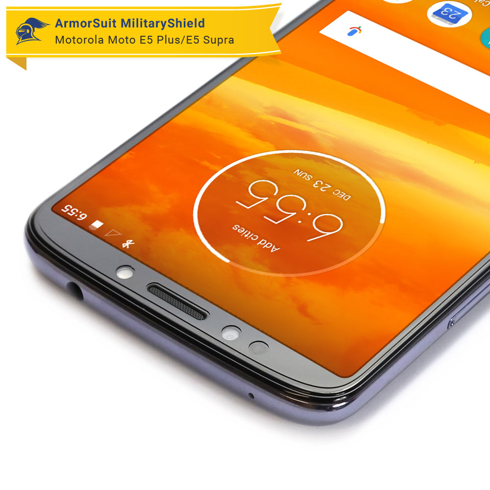 [2 Pack] Motorola Moto E5 Plus/E5 Supra Case Friendly Screen Protector
