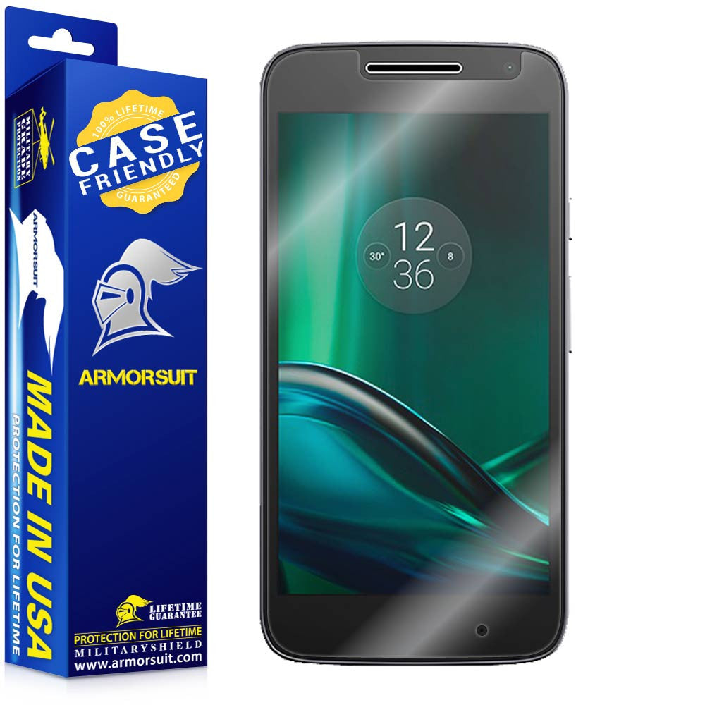 [2 Pack] Motorola Moto G4 Play Case-Friendly Screen Protector