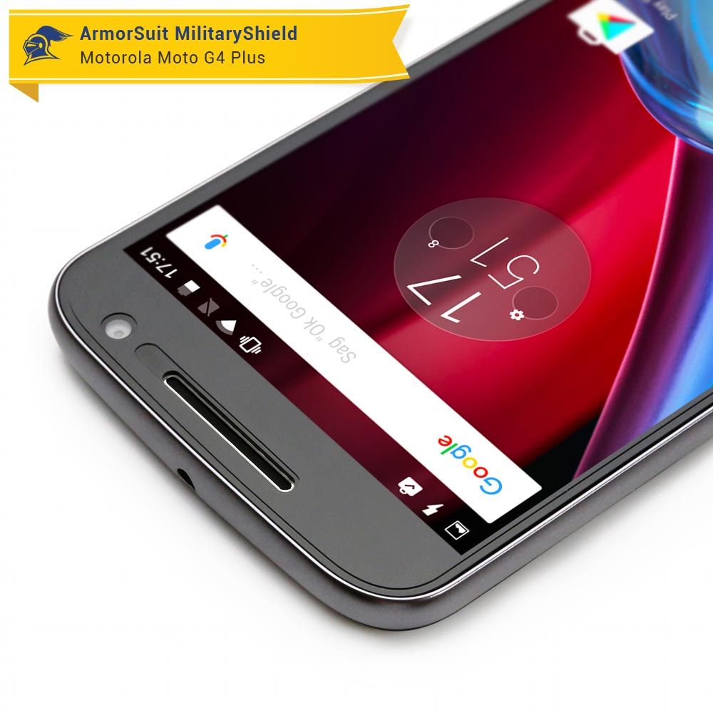 [2 Pack] Motorola Moto G4 Plus Case-Friendly Screen Protector