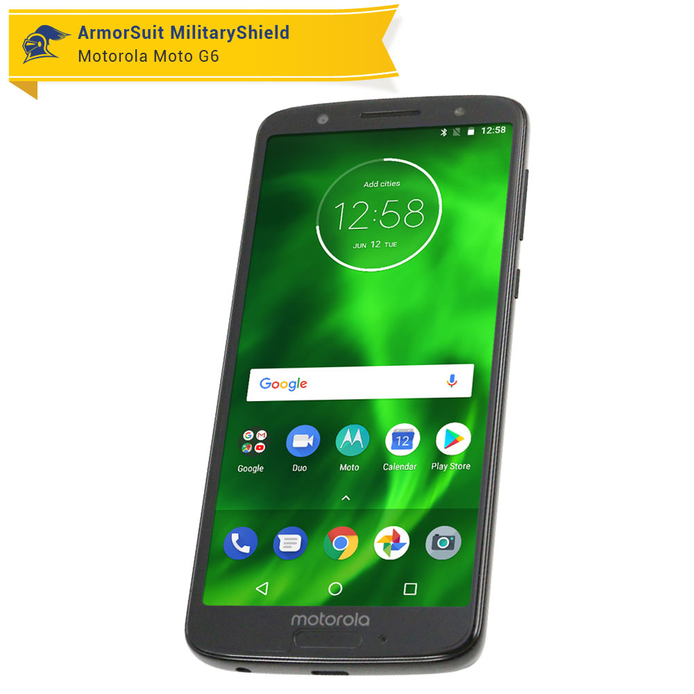 [2 Pack] Motorola Moto G6 Case Friendly Screen Protector