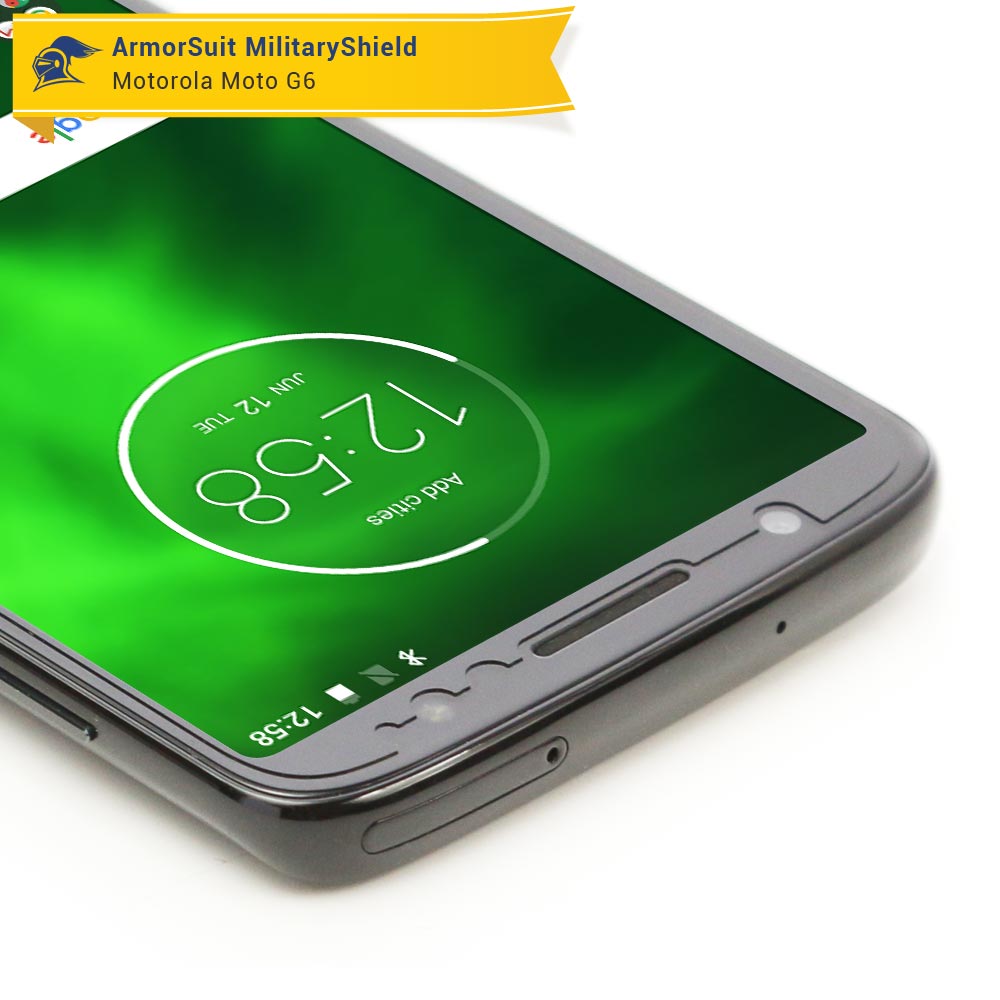 [2 Pack] Motorola Moto G6 Case Friendly Screen Protector